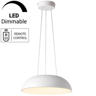 Φωτιστικό Κρεμαστό Φ40cm Στρογγυλό LED 22W 230V 1400lm CCT με Controller IVY Φωτιστικό Κρεμαστό Φ40cm Στρογγυλό LED 22W 230V 1400lm CCT με Controller IVY